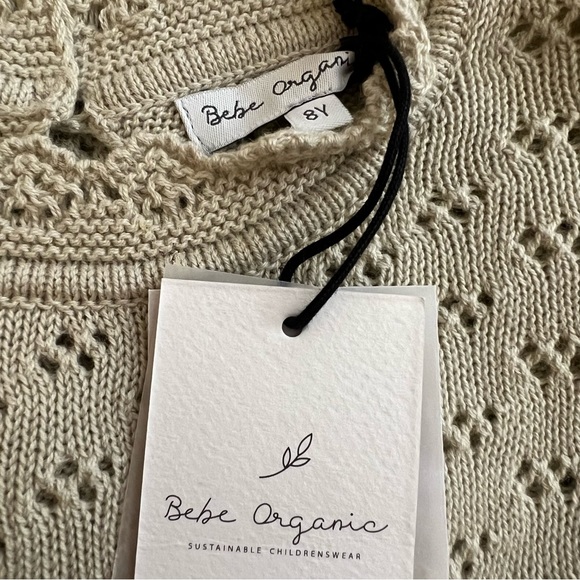 🆕Bebe Organic Olivia Dress natural 8Y - Picture 12 of 16